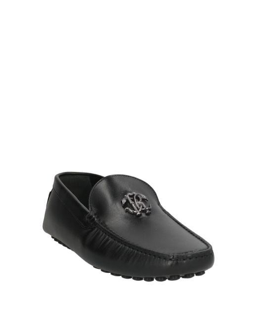 Roberto Cavalli Gray Loafers Leather for men