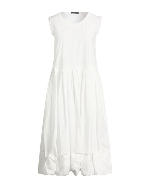High White Midi Dress
