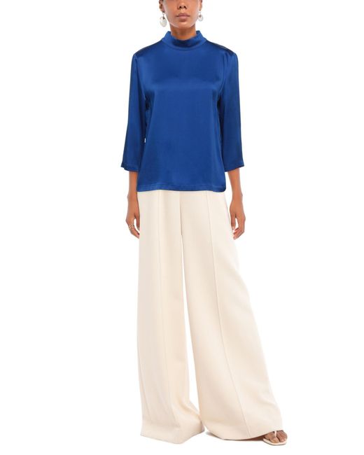 Semicouture Blue Bright Top Acrylic, Viscose