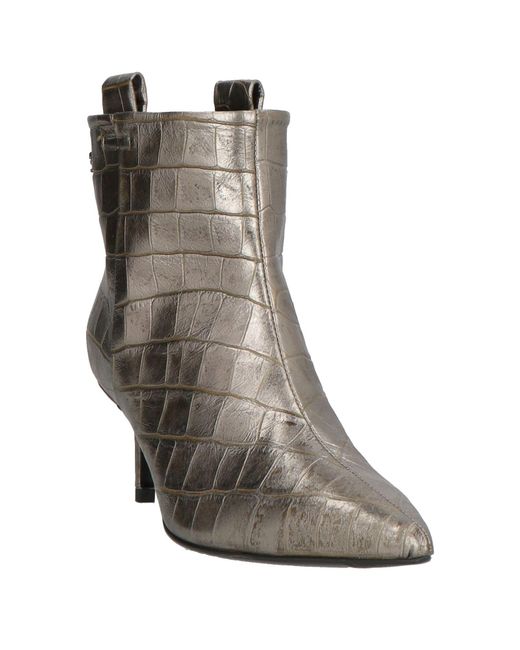 Fabi Gray Ankle Boots