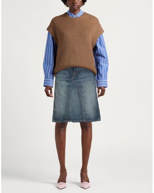 Isabel Marant Blue Denim Skirt Cotton