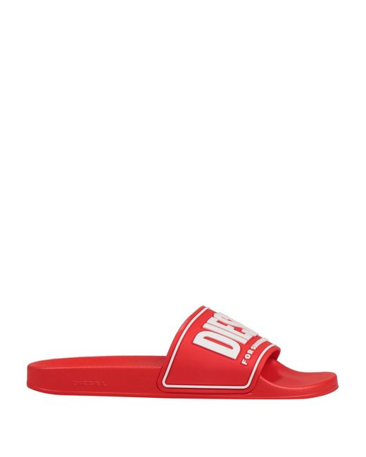 DIESEL Red Sandals for men