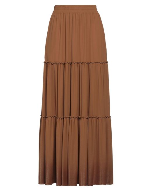 Suoli Brown Maxi Skirt