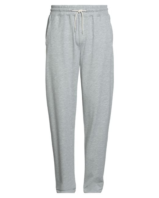 Alpha Studio Gray Pants Cotton for men