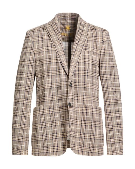 Manuel Ritz Brown Blazers for men