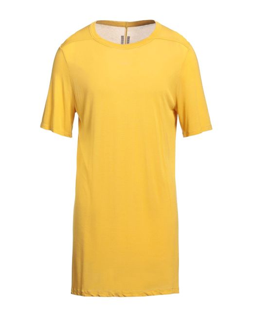 Rick Owens Yellow T-shirt for men