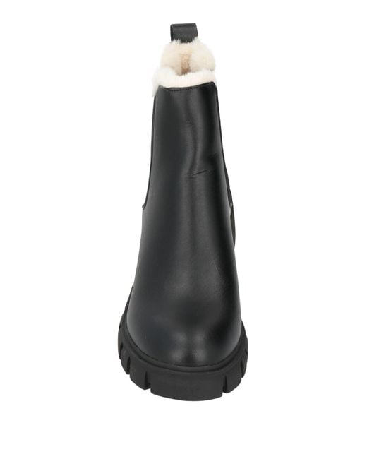 Steve Madden Black Ankle Boots Leather