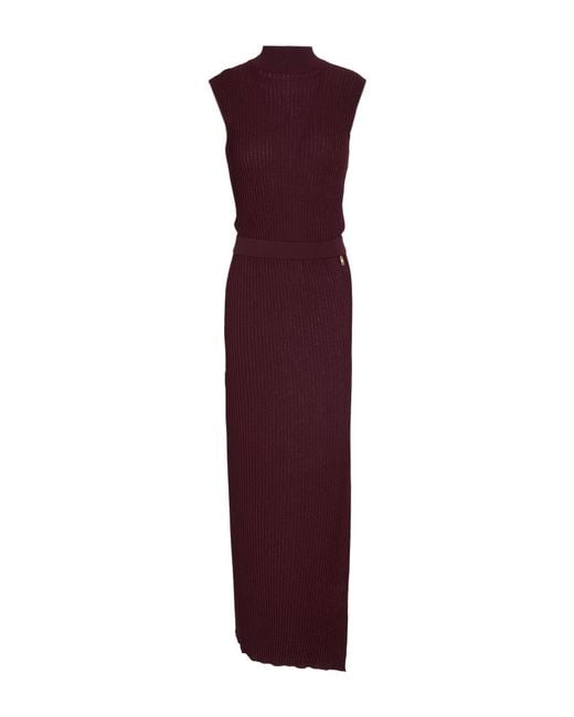 Elisabetta Franchi Purple Maxi Dresses