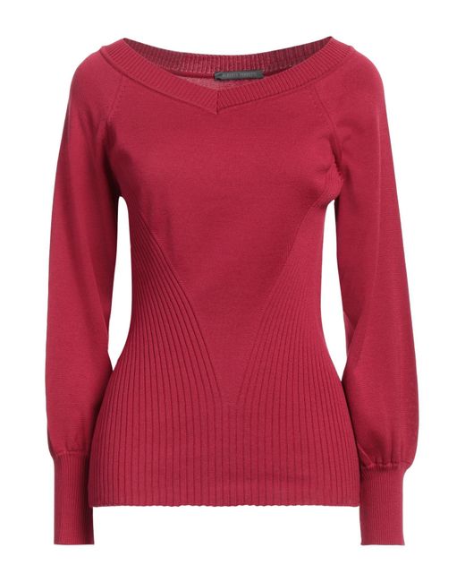 Alberta Ferretti Red Sweater