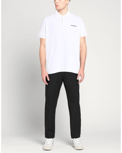 DSquared² White Polo Shirts for men