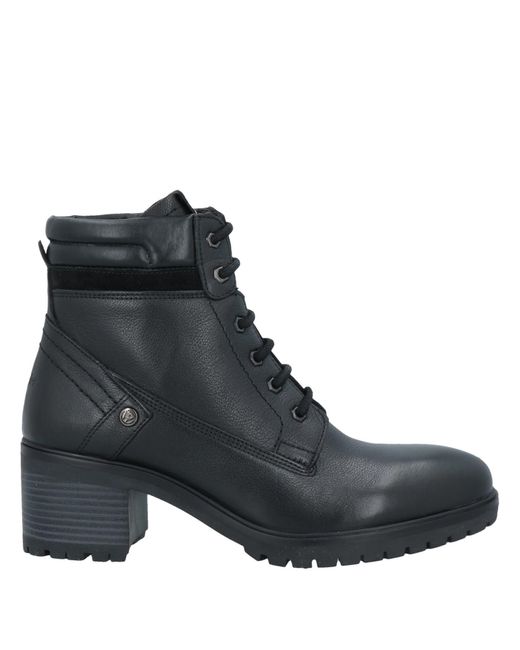 Wrangler Black Ankle Boots Leather