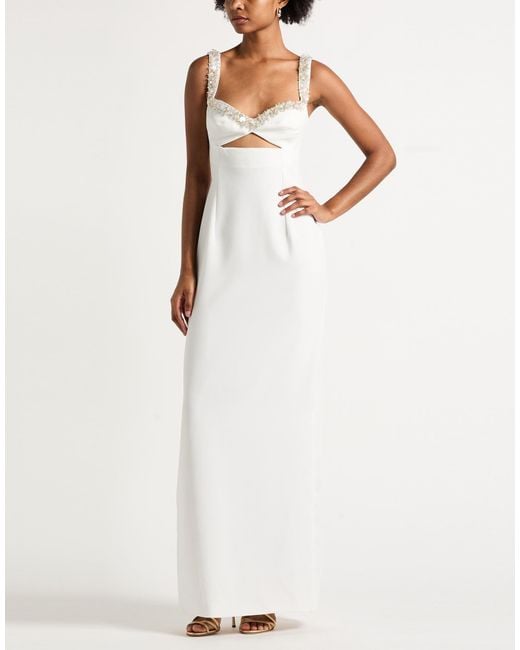 Amen White Maxi Dresses