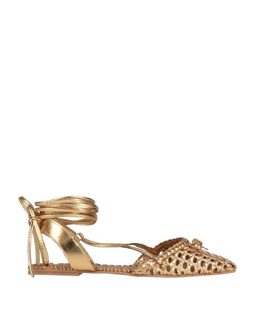 Inuovo Natural Ballet Flats Leather, Synthetisches Material