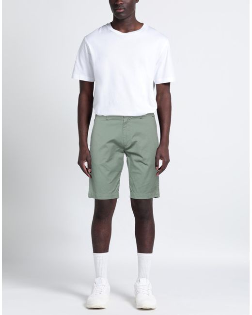 Officina 36 Green Shorts & Bermuda Shorts for men