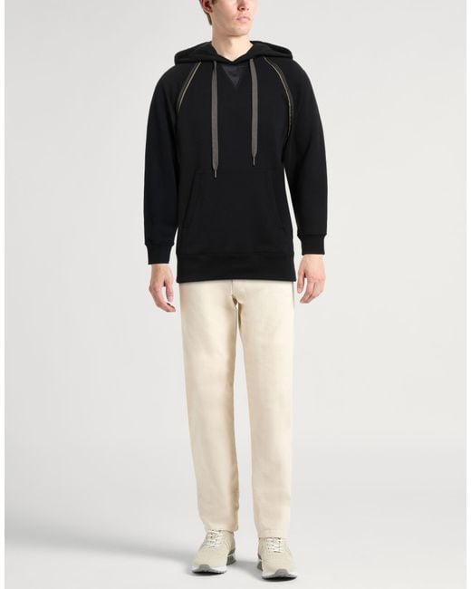 Theory Black Sweatshirt Cotton, Polyester for men