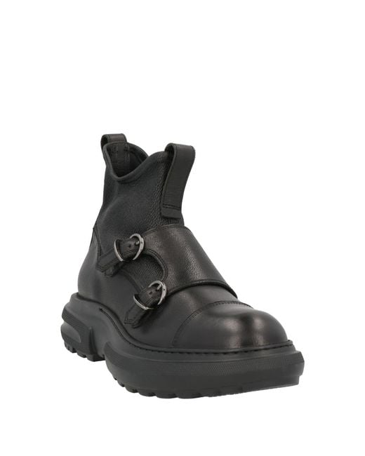 Fratelli Rossetti Black Ankle Boots Leather for men