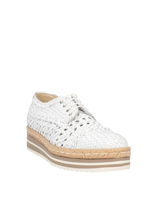 Pons Quintana White Lace-up Shoes