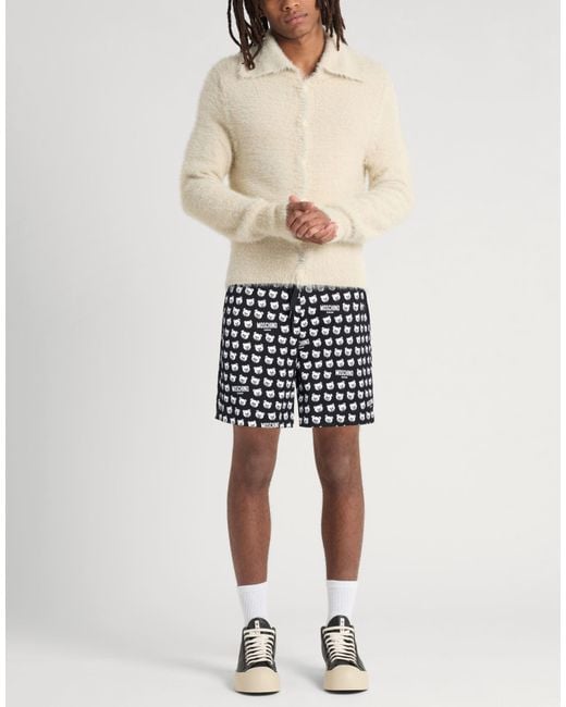 Moschino Black Shorts & Bermuda Shorts Cotton, Elastane for men
