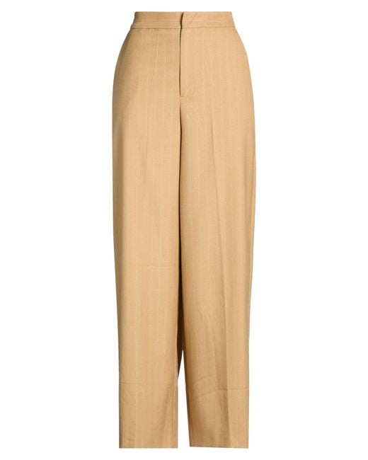 Cristinaeffe Natural Pants Polyester, Viscose, Elastane