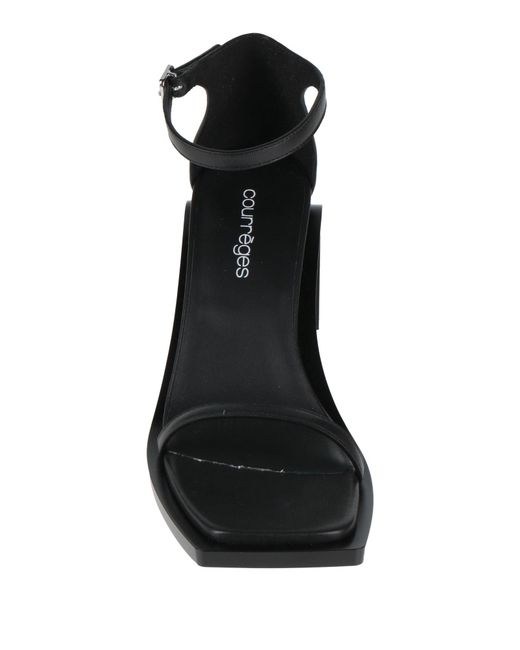 Courreges Black Sandals
