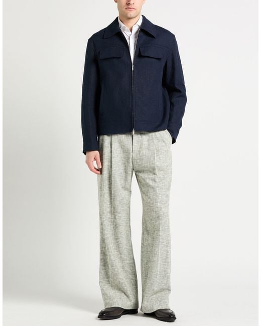 Lardini Blue Jacket Linen for men