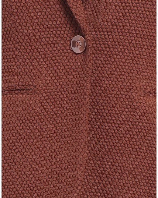 Circolo 1901 Brown Brick Blazer Virgin Wool, Polyamide, Elastane