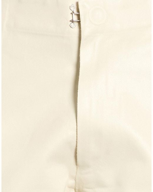 Marni Natural Pants Virgin Wool, Polyester, Polyurethane