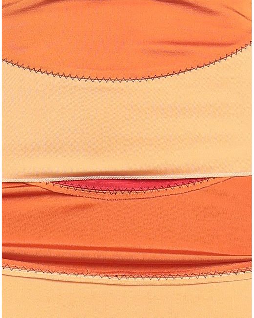 Marni Orange Midi Skirt