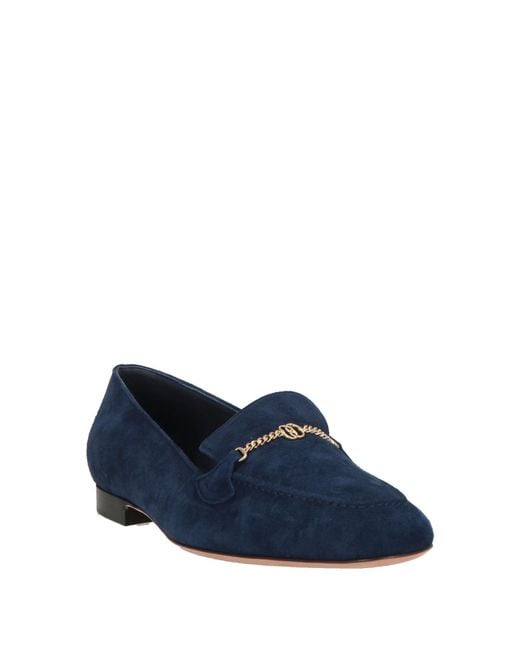 Bally Blue Loafers Goat Skin