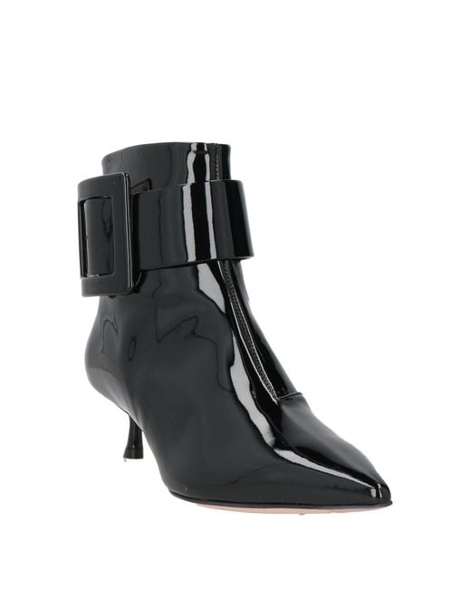 Roger Vivier Black Ankle Boots Leather