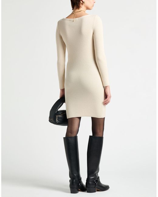 Moschino Natural Couture Mini Dress Virgin Wool