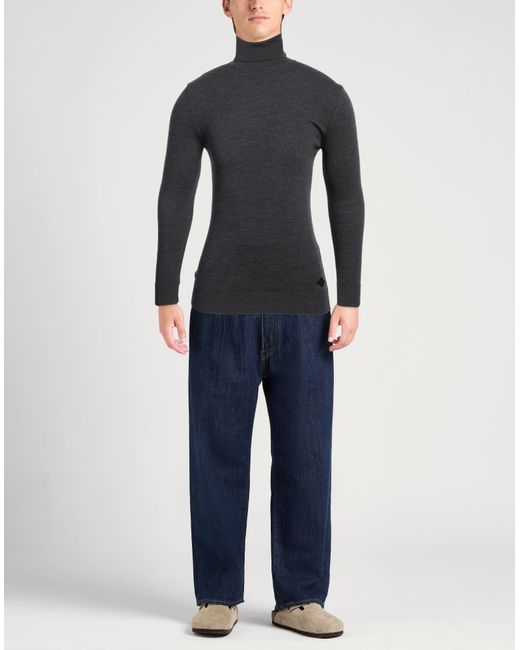 Replay Blue Turtleneck Virgin Wool, Polyamide, Elastane for men