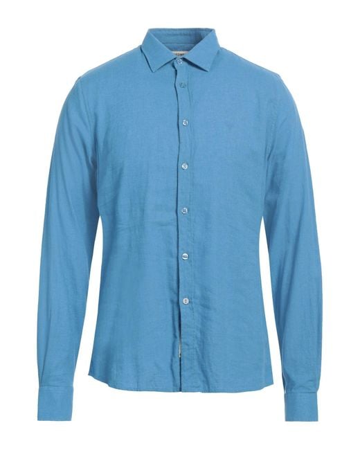 Fred Mello Blue Shirt for men