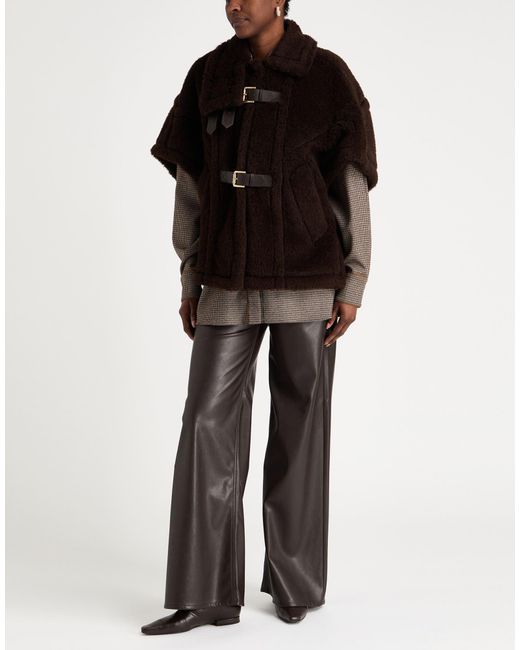Max Mara Black Shearling & Teddy