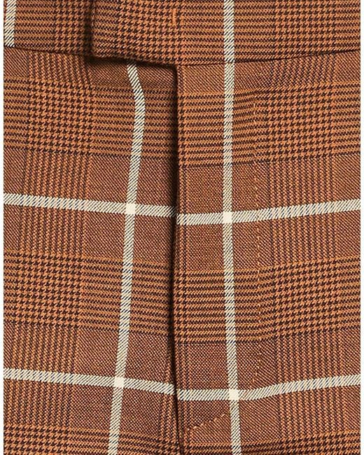 Dondup Brown Chocolate Pants Polyester, Virgin Wool, Elastane