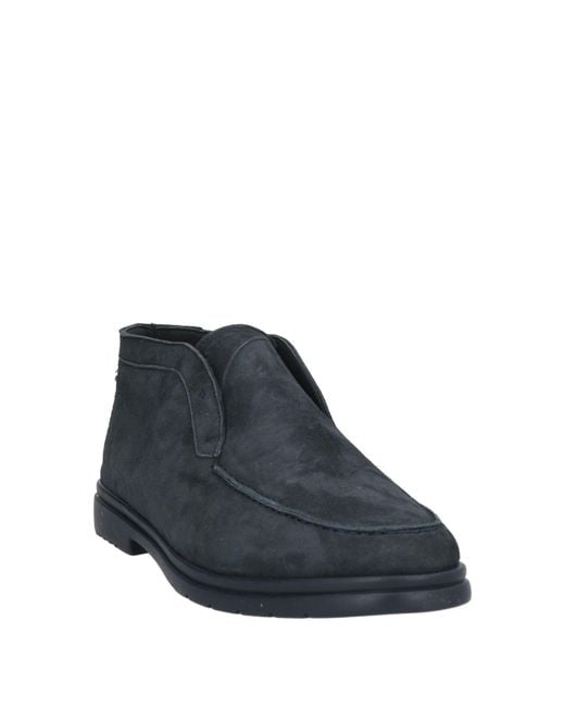 Andrea Ventura Firenze Blue Ankle Boots for men