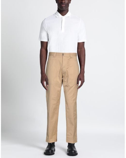 Incotex Natural Pants Cotton, Elastane for men