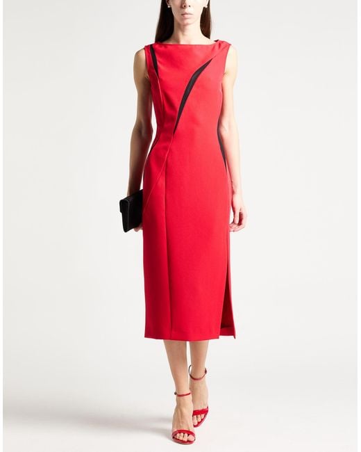 Just Cavalli Red Midi Dresses