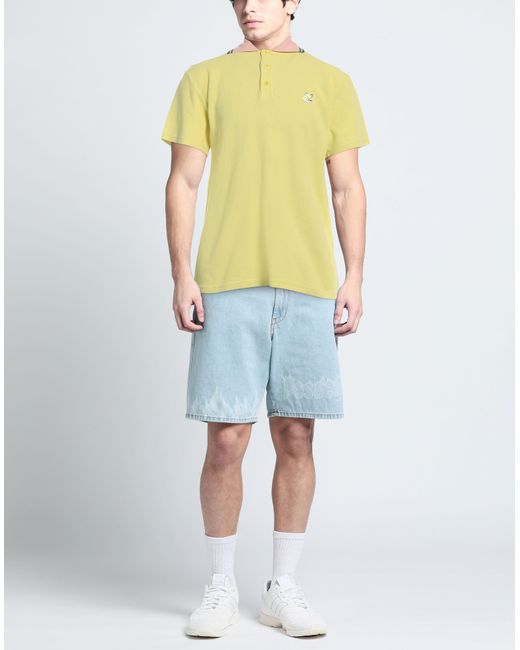 Maison Kitsuné Yellow Polo Shirt for men