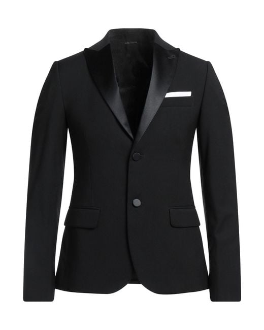 Daniele Alessandrini Black Blazer for men