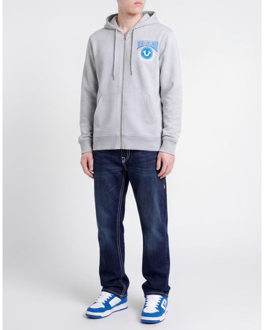 True Religion Blue Light Sweatshirt Cotton, Polyester for men