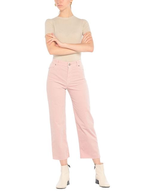 Marc Cain Pink Pants Cotton, Modal, Elastomultiester, Elastane