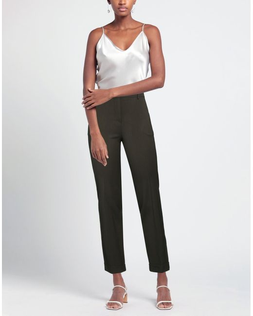 P.A.R.O.S.H. Gray P.A.R.O..H. Pants Virgin Wool, Elastane