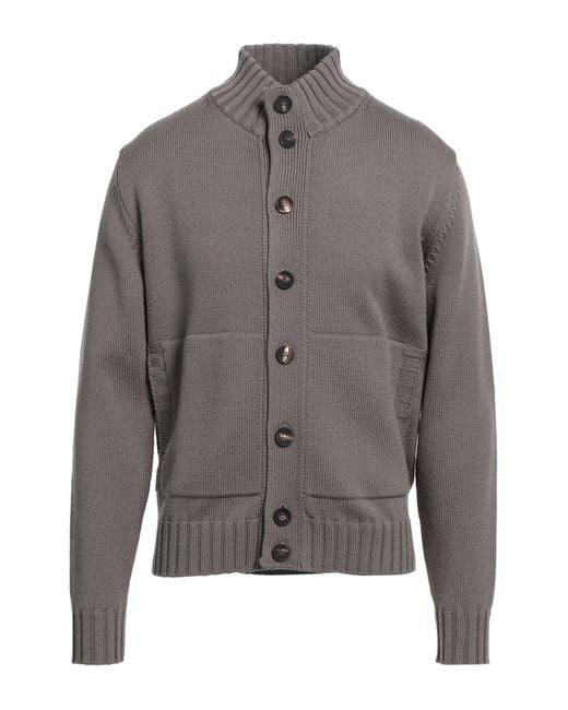 FILIPPO DE LAURENTIIS Gray Cardigan for men