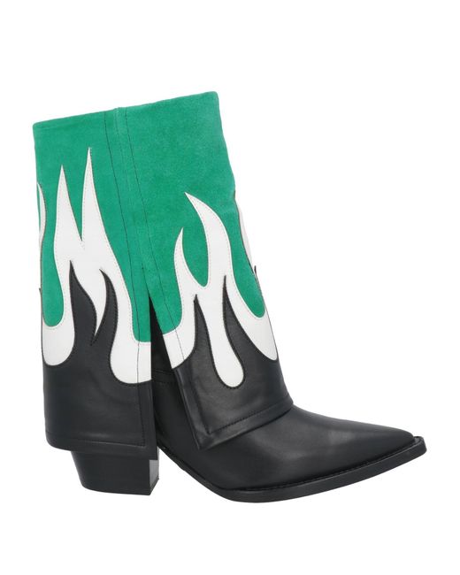 Filles A Papa Green Ankle Boots
