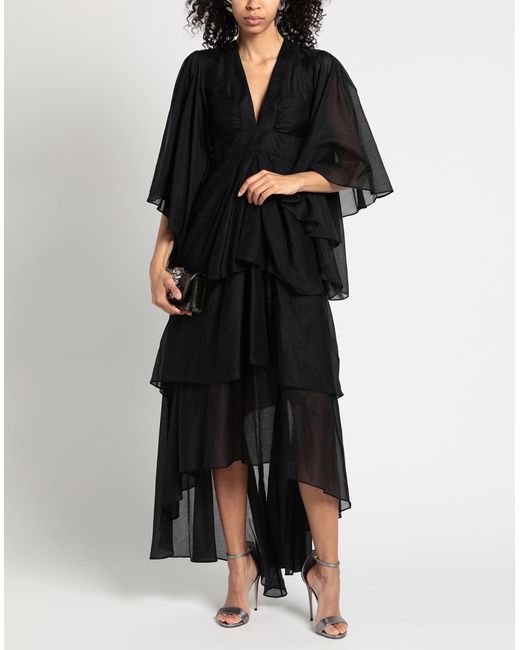 Rochas Black Midi Dress