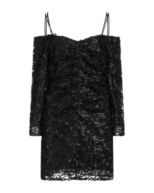 Ganni Black Mini Dress