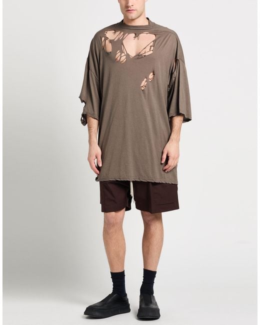 Rick Owens Brown T-Shirt for men