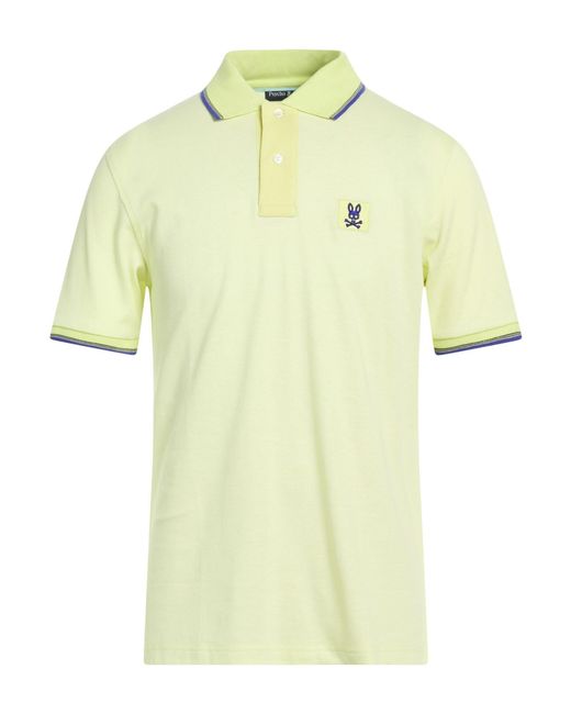 Psycho Bunny Yellow Lime Polo Shirt Pima Cotton for men
