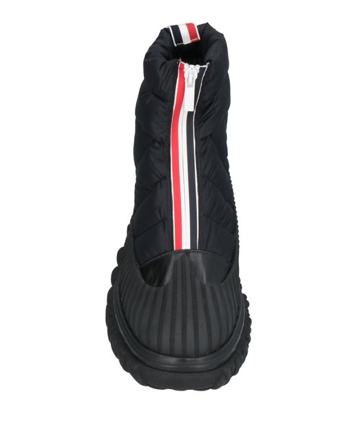 Thom Browne Black Ankle Boots Textile Fibers, Synthetic Fibers for men